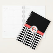 黒モノグラムの/白シェブロンプランナー プランナー手帳 (ディスプレー)