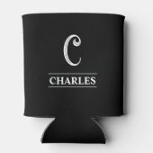 黒モノグラムの 缶クーラー (裏面)