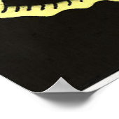 黒ヤギのプリントとポスター ポスター (角)