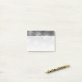 黒ユニークと白のモアレのパタアートーン ポストイット (デスク上)