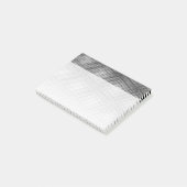 黒ユニークと白のモアレのパタアートーン ポストイット (アングル)