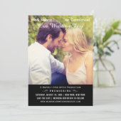 黒ユニークの映画結婚ポスター写真 セーブザデート (スタンド正面)