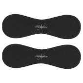 黒ユニークパーソナライズされた名モノグラム ソフトボール (パネル)