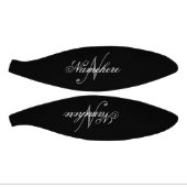 黒ユニークパーソナライズされた名モノグラム ミニバスケットボール (パネル)