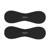 黒ユニークパーソナライズされた名モノグラム 野球ボール (パネル)