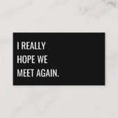 黒ユニークモダンはっきりしたタイポグラフィクリエイティブ 名刺 (正面)