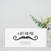 黒ユニークロゴ理容師ショップ商品券 (スタンド正面)