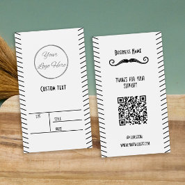 黒ユニークロゴ理容師ショップ製品価格ラベル