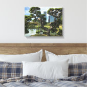 黒ユニーク松 キャンバスプリント (インサイチュ (寝室))