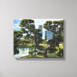 黒ユニーク松 キャンバスプリント