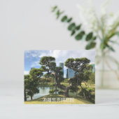 黒ユニーク松 ポストカード (スタンド正面)