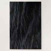 黒ユニーク色の海無地ののパズル ジグソーパズル (縦)