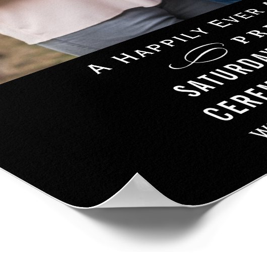 黒ユニーク色の結婚招待状映画 ポスター (角)