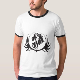 黒ライオンの頭 Tシャツ