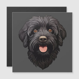 黒ラブラドゥードル犬