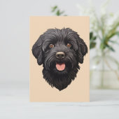 黒ラブラドゥードル犬 (スタンド正面)