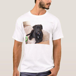 黒ラブラドールレトリバー子犬 Tシャツ