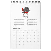 黒ラブラドール漫画誕生日カレンダー カレンダー (3月 2026)