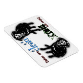 黒ラブラドール矩形食洗機磁石 マグネット (右側)