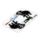 黒ラブラドール矩形食洗機磁石 マグネット (左側)