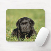 黒ラブラドール・レトリエバーパピー マウスパッド (マウス)