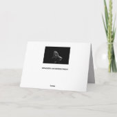 黒ラブラドール・レトリバー・グリーティングカード カード (裏面)