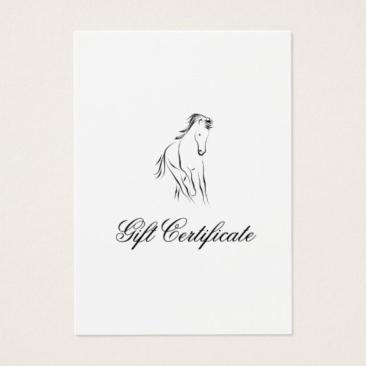 黒ランニング色の馬 (正面)