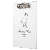 黒ランニング色の馬 クリップボード (左)