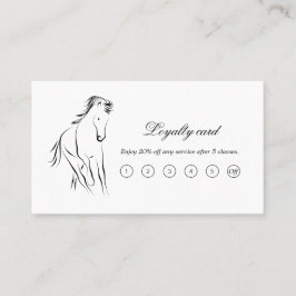 黒ランニング色の馬 ロイヤリティカード