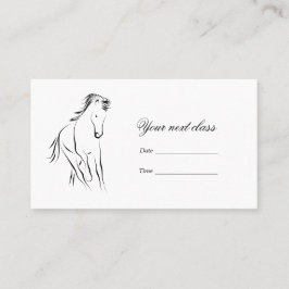 黒ランニング色の馬 予約カード