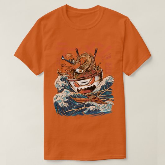 黒ラーメ素晴らしン Tシャツ (デザイン正面)