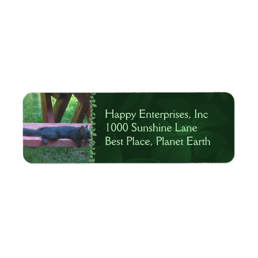 黒リス ラベル (正面)