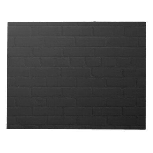 黒レンガ壁プリント ノートパッド (正面)