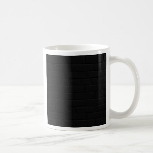 黒レンガ壁 コーヒーマグカップ (右)
