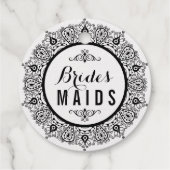 黒レースの曼荼羅の花嫁の友人 フェイバータグ (裏面)