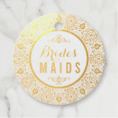 黒レースの曼荼羅の花嫁の友人 フェイバータグ (正面)