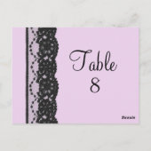 黒レーステフランスのーブル番号はがき ポストカード (裏面)