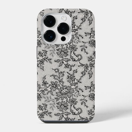 黒レース iPhoneケース (裏面)