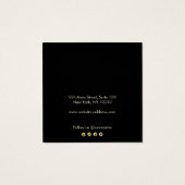 黒ロゴを追加スタッドイヤリングディスプレイ (裏面)