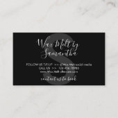 黒ワックスの溶融気に命令 名刺 (正面)