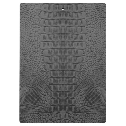 黒ワニ革  クリップボード (裏面)