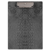 黒ワニ革  クリップボード (正面)