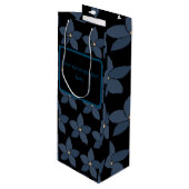 黒ワ素晴らしイン抱き枕の青い花 ワインギフトバッグ (正面アングル)