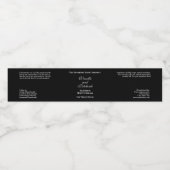 黒ヴィンテージスタイル防水化粧品瓶ラベル ペットボトルラベル (シングルラベル)