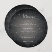 黒ヴィンテージフェードスタースクエア/ラウンド メニュー (正面/裏面)