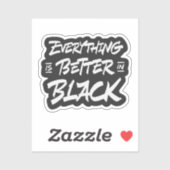 黒一色の方が好い シール (シート)