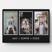 黒三(3)写真父の日の家名 フォトプラーク (正面)