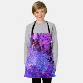 黒不気味と深紅のリリガーデンランドスケープ エプロン (着用した状態)