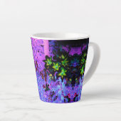 黒不気味と深紅のリリガーデンランドスケープ カフェラテマグ (右アングル)