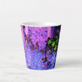 黒不気味と深紅のリリガーデンランドスケープ カフェラテマグ (正面)